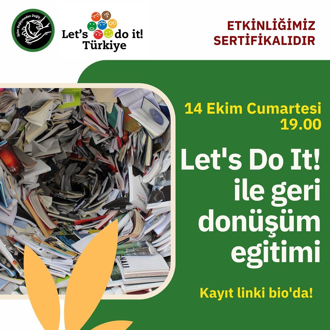 Let's Do It! Türkiye ile Geri Dönüşüm Eğitimi